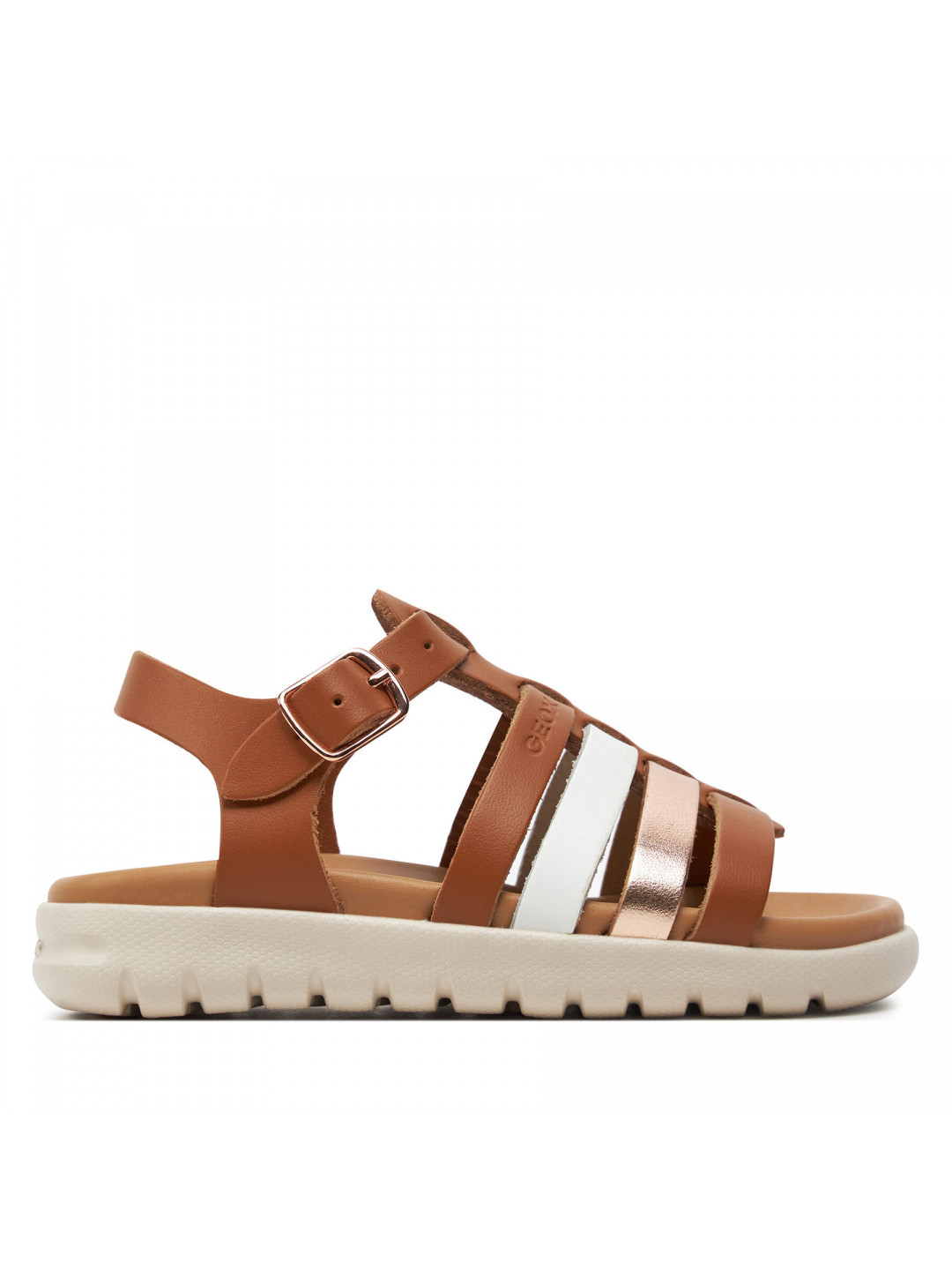 Sandály Geox J Sandal Soleima Gir J35GSB 043CF C6A7F M Hnědá